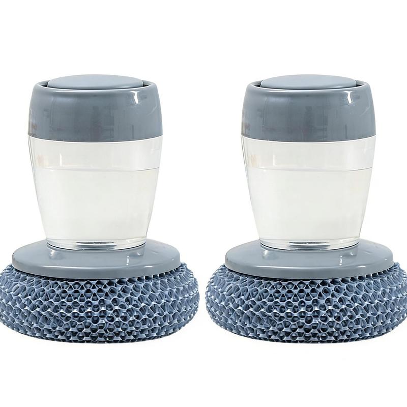 ✨ Automatic Liquid Filling Comfort Handle Soap Dispense Palm Brush