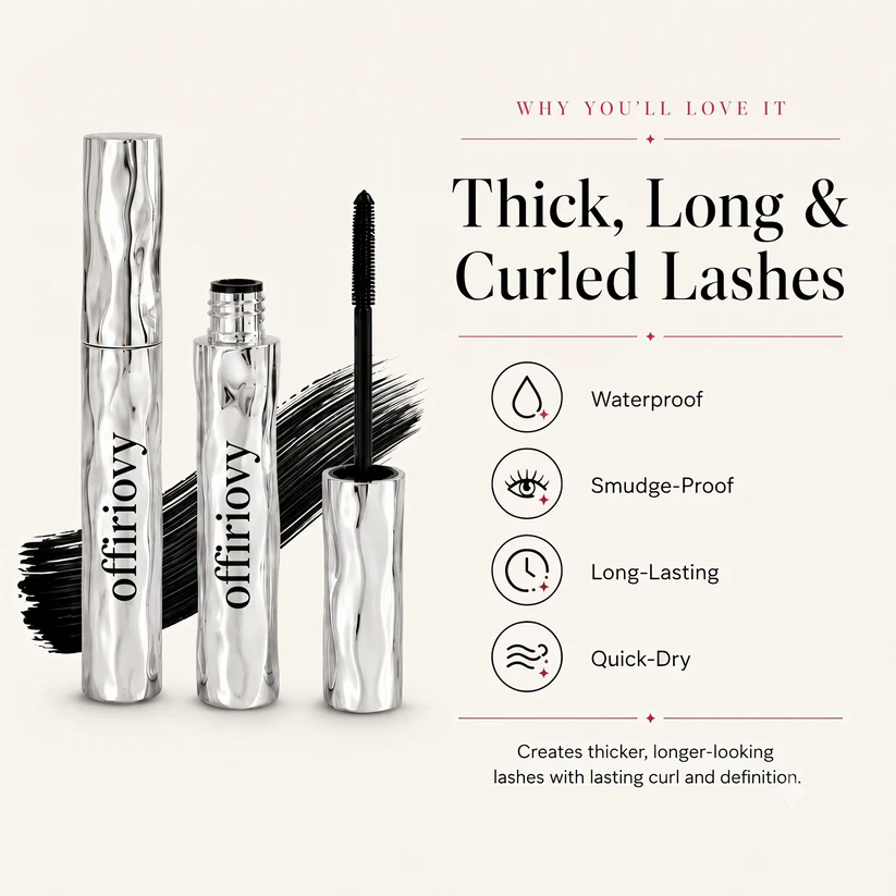 LAST DAY - BUY 1 GET 1 FREE💜Waterproof Curling & Lengthening Mascara