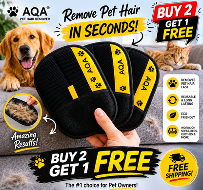 The last 3 hours ✨ Buy 1 Get 1 FreeAQA Pet Hair Removal Glove for Dogs & Cats