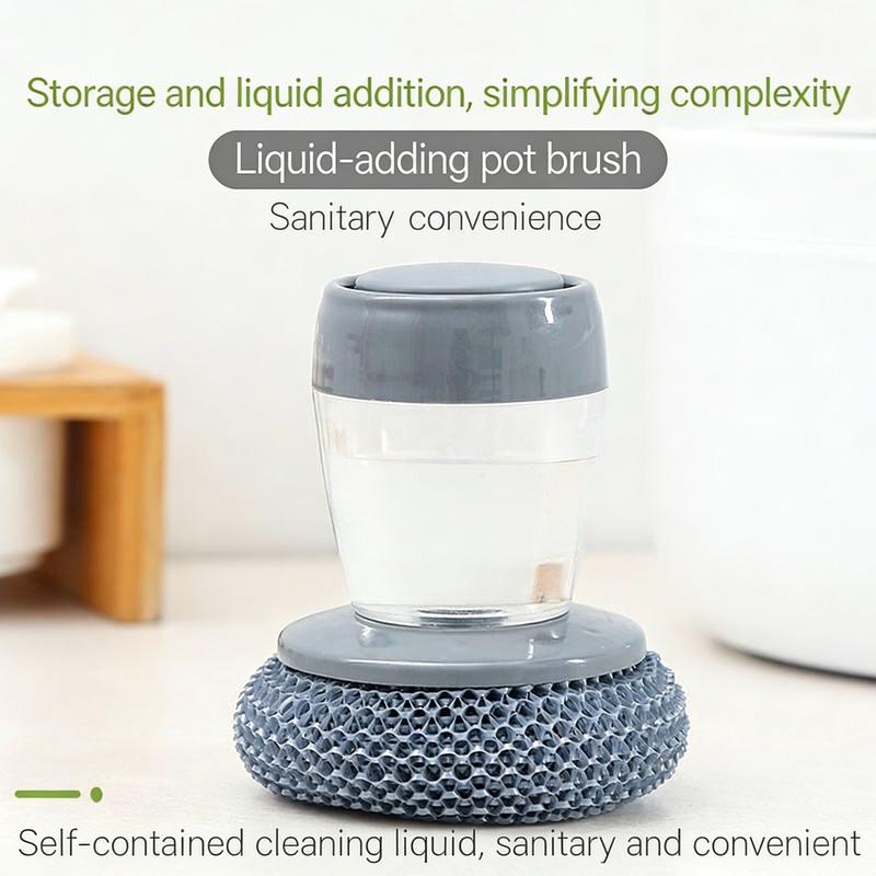 ✨ Automatic Liquid Filling Comfort Handle Soap Dispense Palm Brush