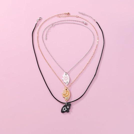 Necklace Set ✨ – An Ideal Friendship Gift for Best Friends & Sisters 🎁💖