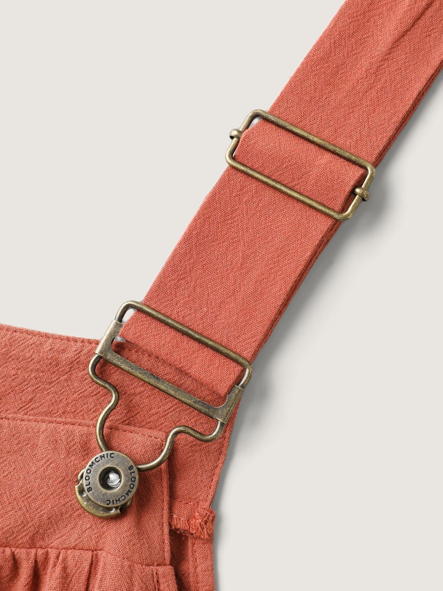 Rust Red Cotton Pleated Pocket Midi Dress, Perfect Gift for Mother's Day!
