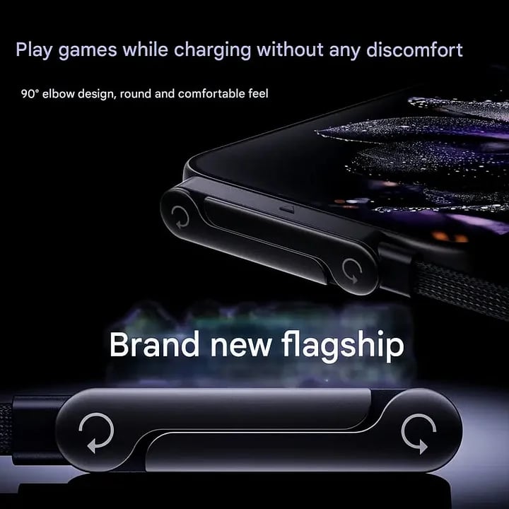 ⚡Official Authorized | 2-in-1 Invisible Holder Charger Cable - 240W Fast Charging Cord with Built-In Phone Stand Big Sale