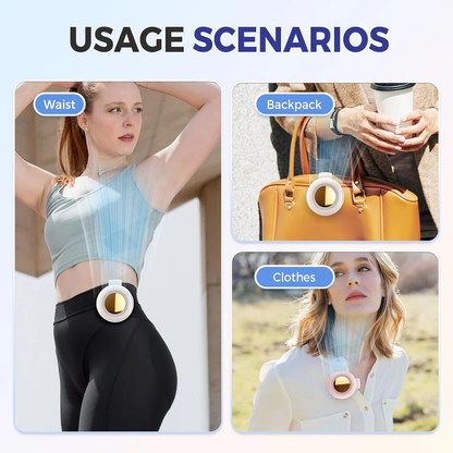 🌞Summer Sale 50% OFF🔥Portable Clip-On Waist Fan | Hands-free cooling under your shirt Big Sale